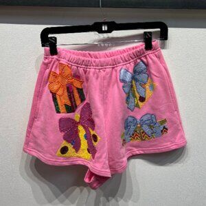 Queen of Sparkles “Presents” Shorts – Pink